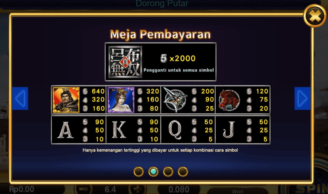 Game slot online Lu Bu